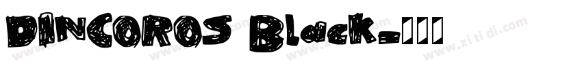 DINCOROS Black字体转换 DINCOROS Black字体转换